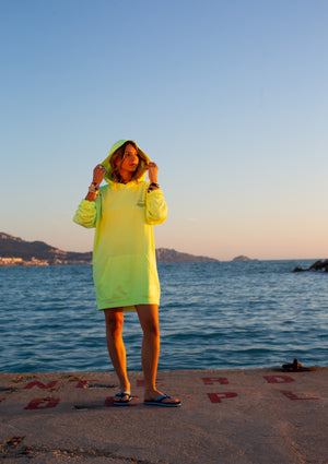 Sweat oversize “80’s Vibes” – l’iconique cocoon yellow