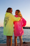 Hoodie dress néon pink