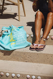 tote bag turquoise