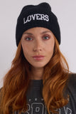 Bonnet laine black LOVERS