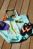 tote bag turquoise