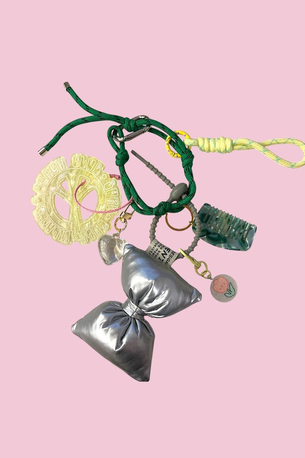 grigri de sac green noeud silver