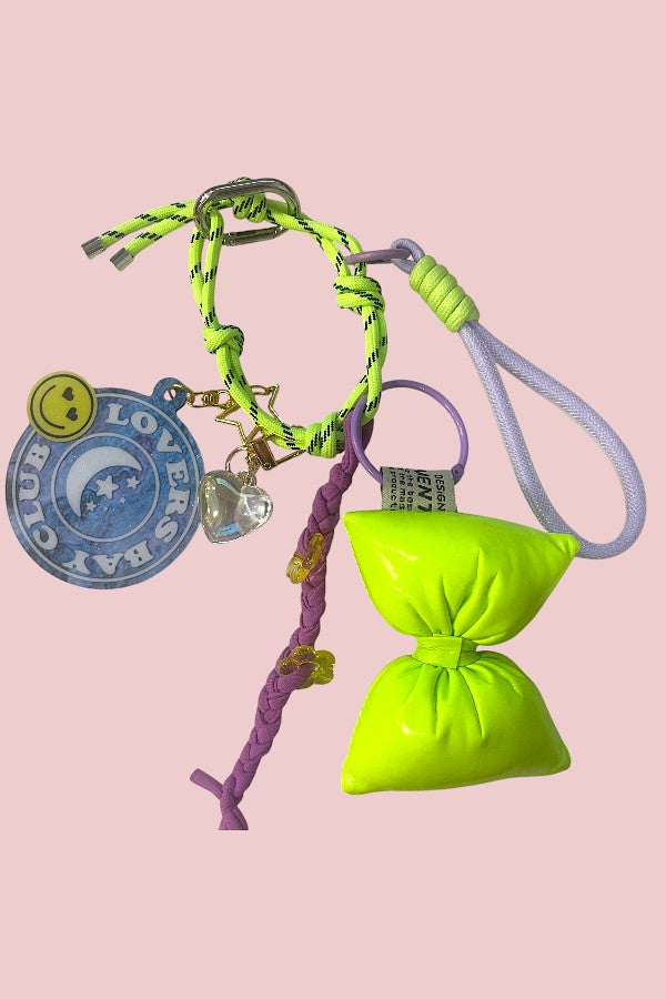 grigri de sac neon yellow noeud