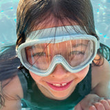 lunettes de piscine petites pommes vert d'eau