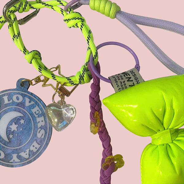 grigri de sac neon yellow noeud