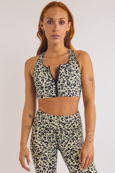 Brassière Zippée Leo yellow