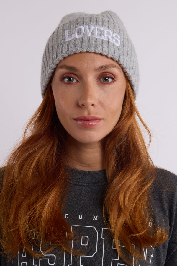 Bonnet laine grey LOVERS