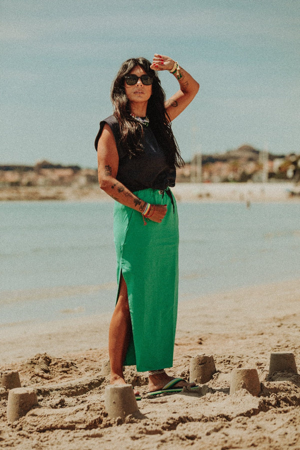 jupe maxi mint