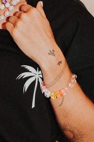 Bracelet glossy word