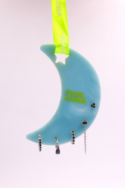 Set moon Mickey silver & black