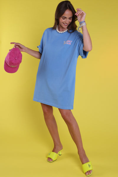 tshirt dress blue