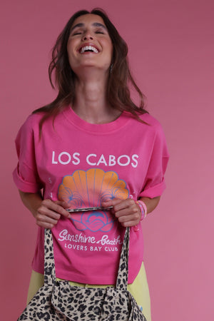 T-shirt Los Cabos pink