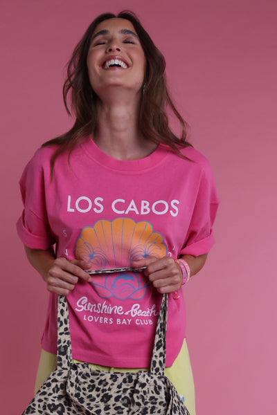 T-shirt Los Cabos pink