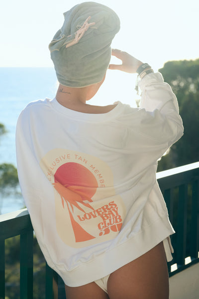 sweat zippé white