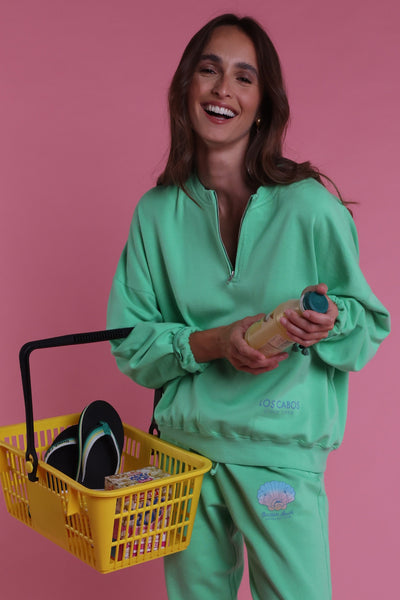 Sweatshirt  zippé mint Los Cabos