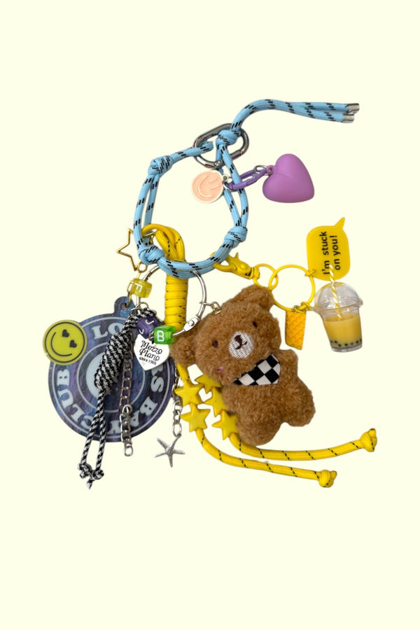 Grigri de sac blue & yellow pop