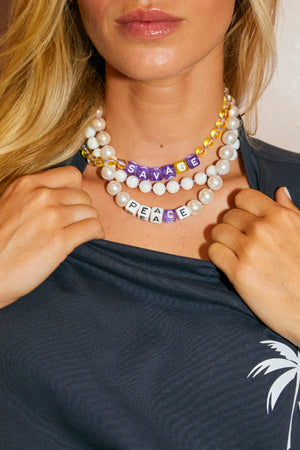 Collier big word LBC X Pearl Karma