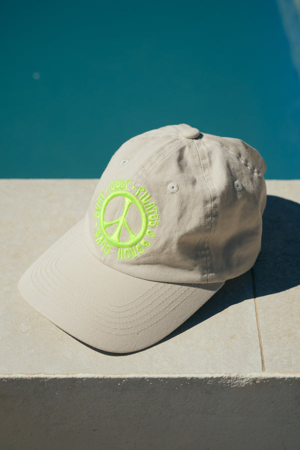 Casquette Peace cream