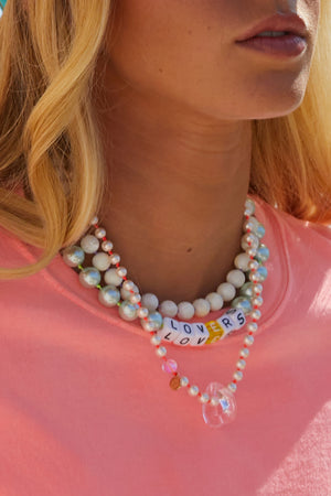 Collier coeur LBC X Pearl Karma