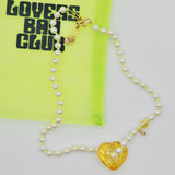 Collier coeur LBC X Pearl Karma