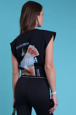 débardeur noué black