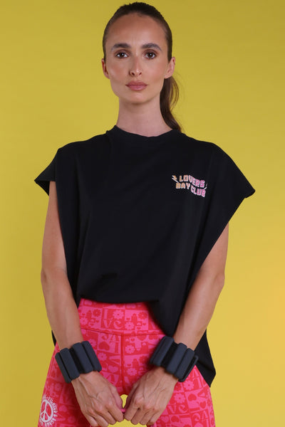 débardeur oversize black