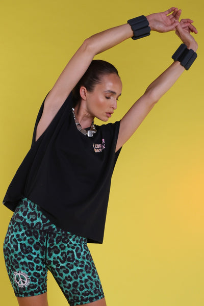 débardeur oversize black