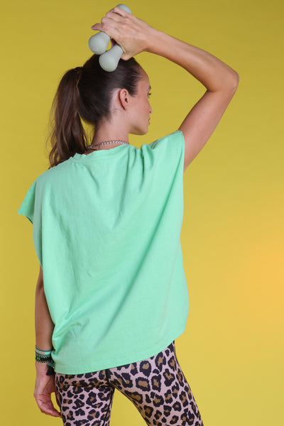 débardeur oversize green