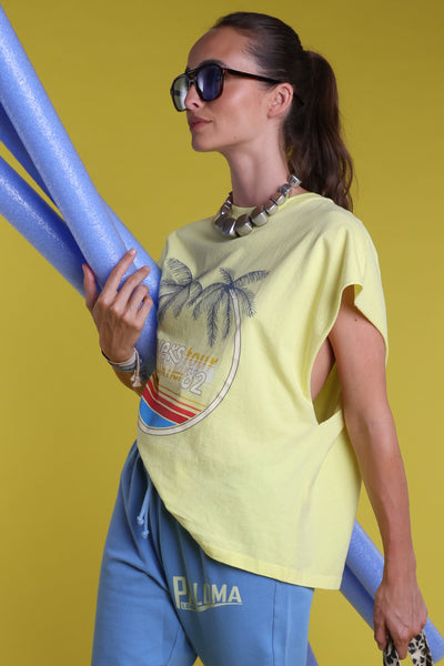 débardeur oversize yellow