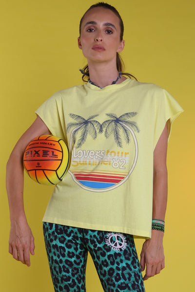 débardeur oversize yellow