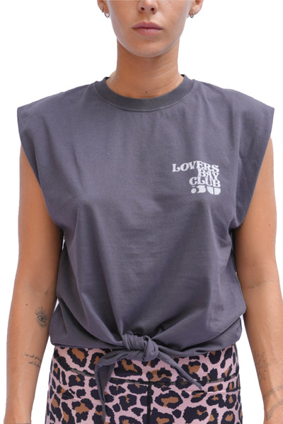 débardeur noué carbone