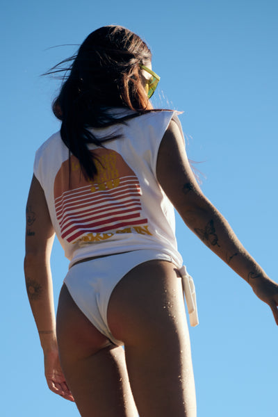 débardeur noué white