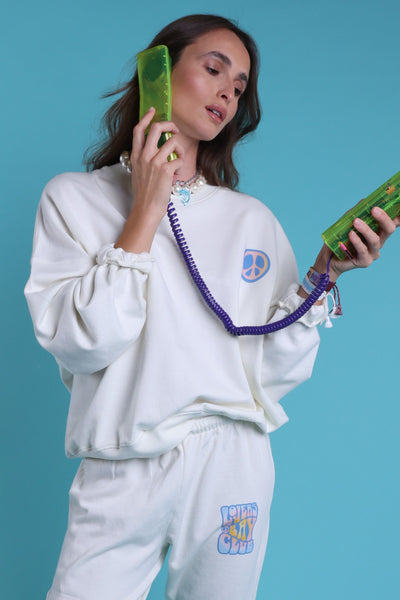 Sweatshirt crew cream