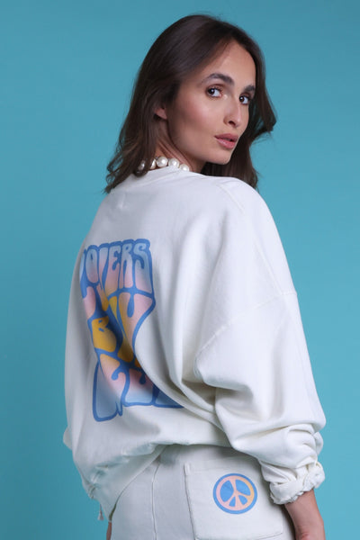 Sweatshirt crew cream