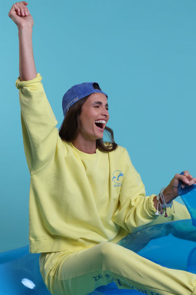 Sweatshirt crew byron bay yellow