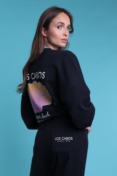 Sweatshirt  zippé black Los Cabos