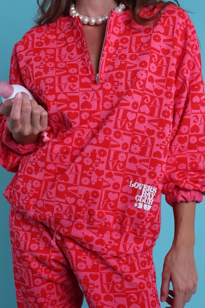 Sweatshirt  zippé monogram