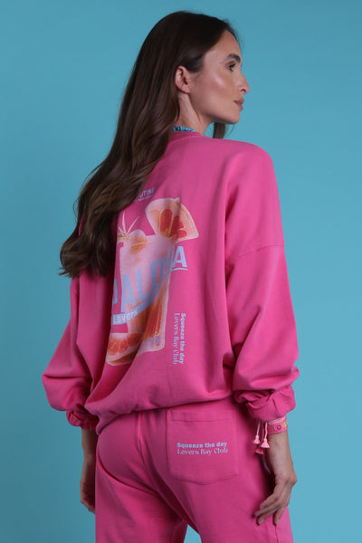 Sweatshirt crew pink paloma