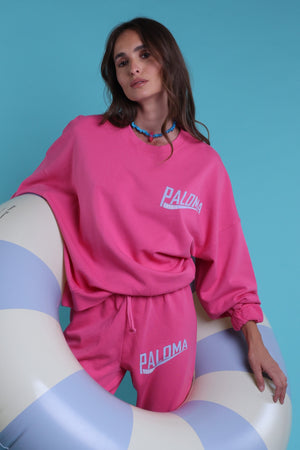 Sweatshirt crew pink paloma