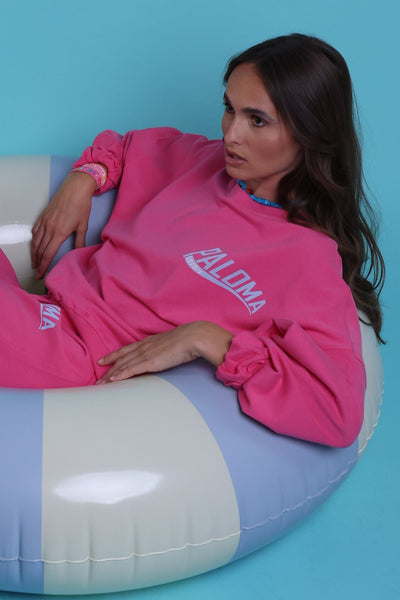Sweatshirt crew pink paloma