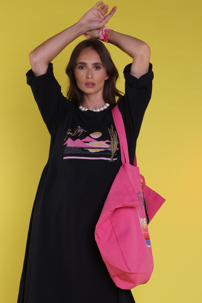 tote bag maxi pink