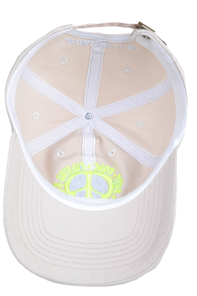 Casquette Peace cream