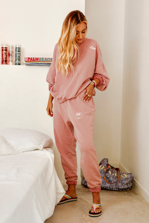 crew pant beach club pink