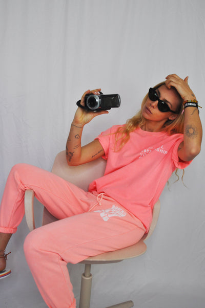 pant neon coral