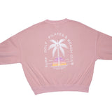 crew sweatshirt beach club pink