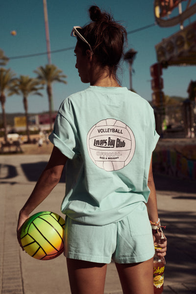 short 80's volley-ball light blue