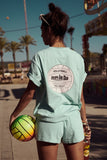 t-shirt volley-ball aqua