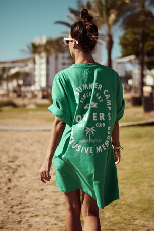 t-shirt dress mint