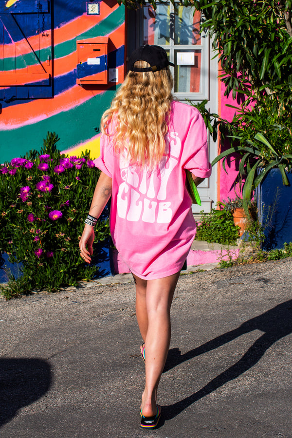 T-shirt dress néon pink