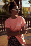 t-shirt volley-ball coral